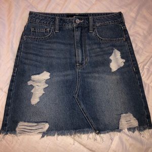 Hollister High Rise Denim Skirt